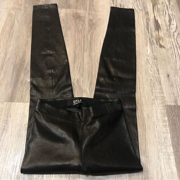 DTLA 100% Lamb Leather Legging Pants Size 24 - Picture 9 of 11